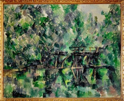 El puente sobre el estanque de Paul Cézanne
