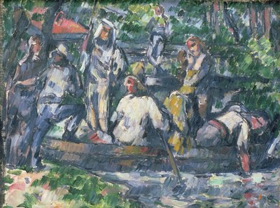 Partiendo en el agua de Paul Cézanne