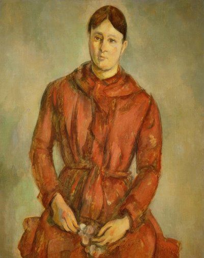 Madame Cézanne en rojo de Paul Cézanne