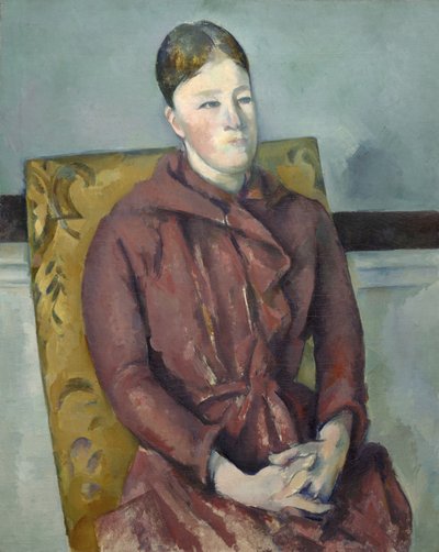 Madame Cézanne en una silla amarilla, 1888-90 de Paul Cézanne