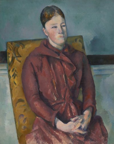 Madame Cézanne en una silla amarilla, 1888-90 de Paul Cézanne