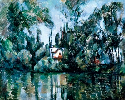 Casa a orillas del Marne (Île Machefer en Saint-Maur-des-Fossés) de Paul Cézanne