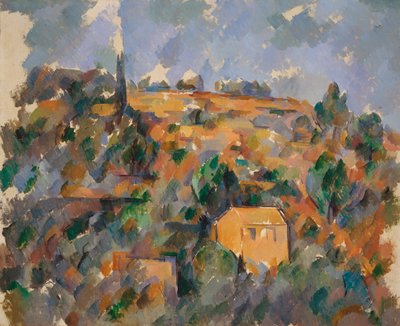 Casas en la colina, Provenza de Paul Cézanne