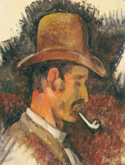 Hombre con pipa de Paul Cézanne