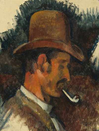 Hombre con Pipa, 1892-1896 de Paul Cézanne
