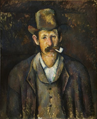 Hombre con pipa, ca 1892-1896 de Paul Cézanne