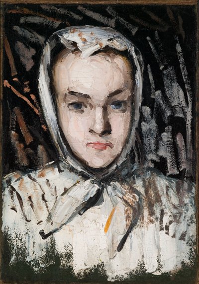 Marie Cézanne, la hermana del artista (anverso), La madre del artista (verso) de Paul Cézanne