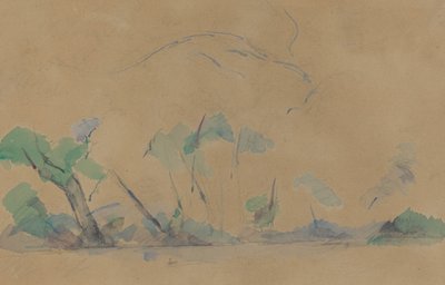 Mont Sainte-Victoire [recto] de Paul Cézanne
