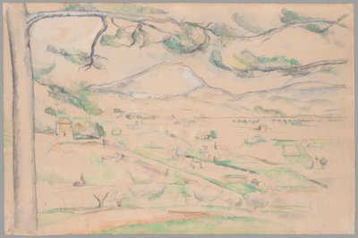 Montagne Saint-Victoire (Valle del Arco) de Paul Cézanne