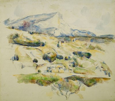 Monte Sainte Victoire mirando hacia Lauves, c.1902-1906 de Paul Cézanne