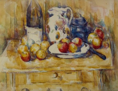 Naturaleza muerta: Manzanas sobre un aparador de Paul Cézanne