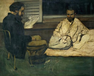 Paul Alexis leyendo a Emile Zola de Paul Cézanne