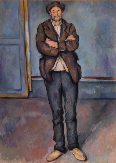 Campesino de pie con los brazos cruzados de Paul Cézanne