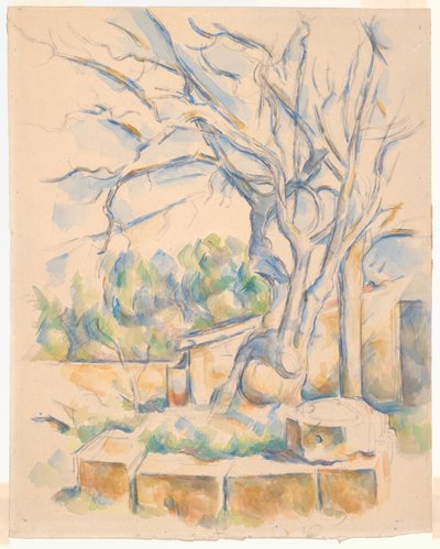 Pistachero en Château Noir de Paul Cézanne