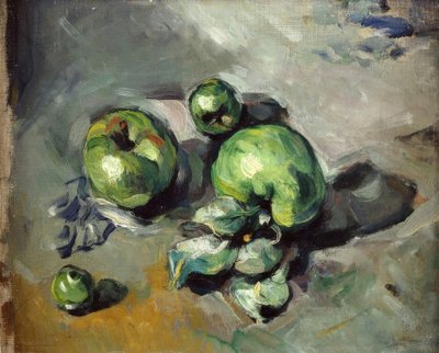 Manzanas verdes de Paul Cézanne