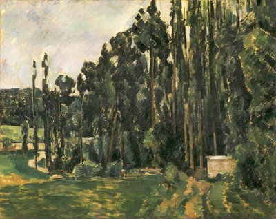 Álamos, 1879-1880 de Paul Cézanne