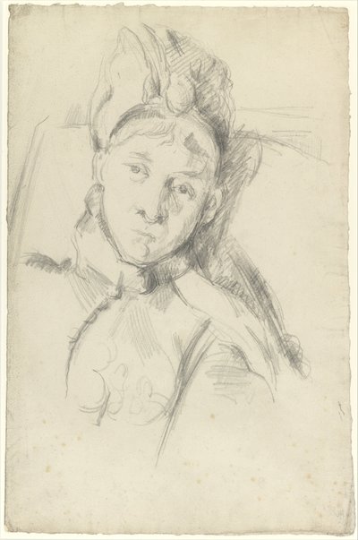Retrato de Hortense Cézanne-Figuet, la esposa del artista de Paul Cézanne