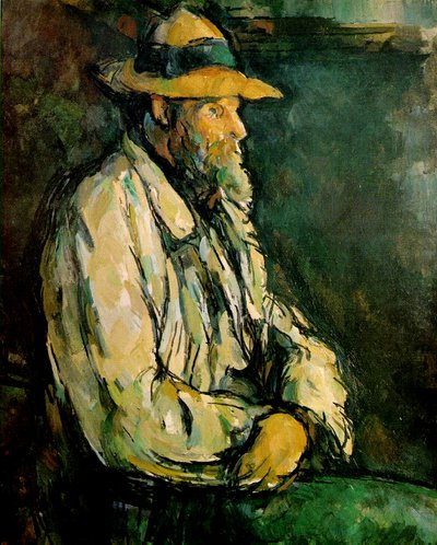 Retrato de Vallier, sentado de Paul Cézanne