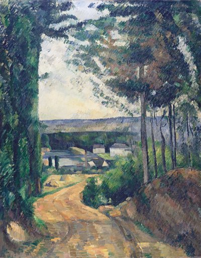 Camino que lleva al lago de Paul Cézanne