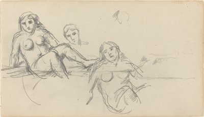 Bañista Sentada [verso] de Paul Cézanne