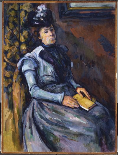 Mujer sentada en azul de Paul Cézanne
