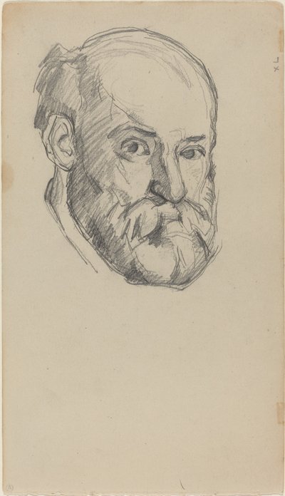Autorretrato [recto], c. 1880-1882 de Paul Cézanne