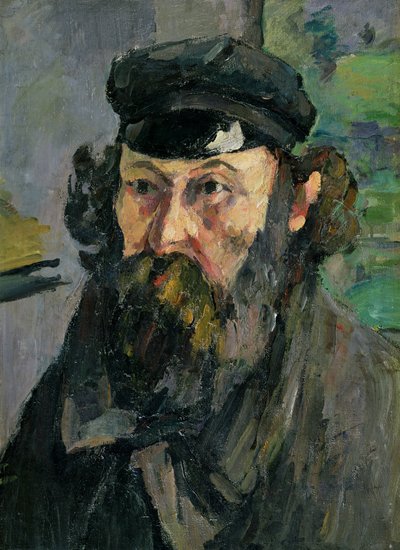 Autorretrato con gorra de Paul Cézanne