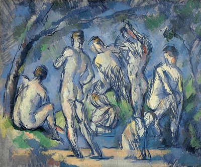 Siete bañistas de Paul Cézanne
