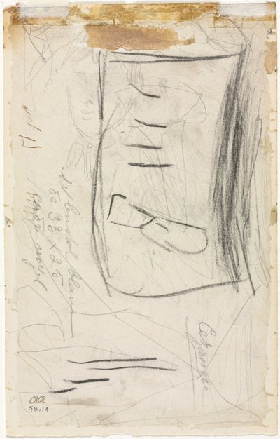 Boceto de Madame Cézanne de Paul Cézanne