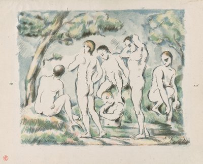 Pequeños bañistas de Paul Cézanne