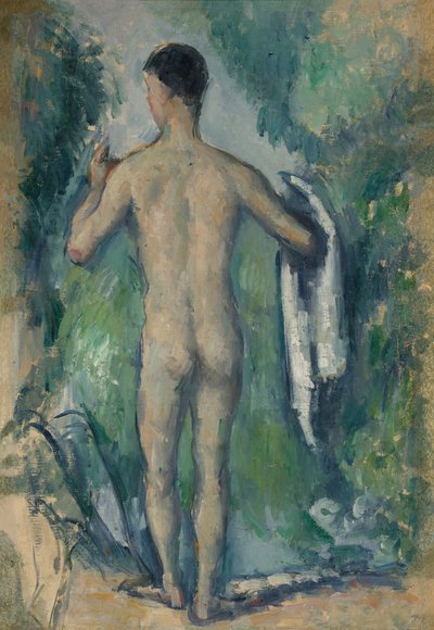 Bañista de pie, vista desde atrás, 1879-82 de Paul Cézanne