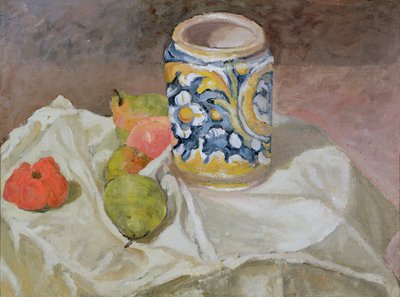 Naturaleza muerta con jarra de barro italiana de Paul Cézanne