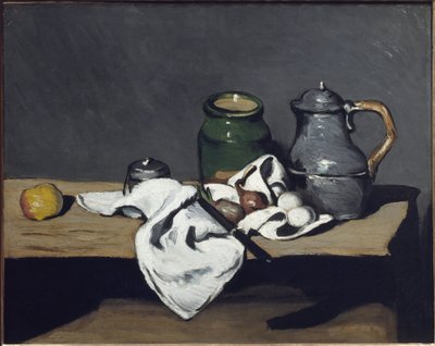 Naturaleza muerta con una tetera de Paul Cézanne
