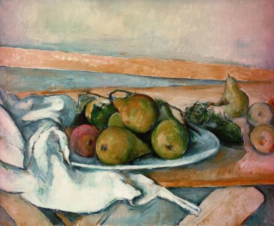 Naturaleza muerta con peras de Paul Cézanne