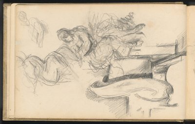 Estudios Incluyendo un Sombrero de Paja de Paul Cézanne
