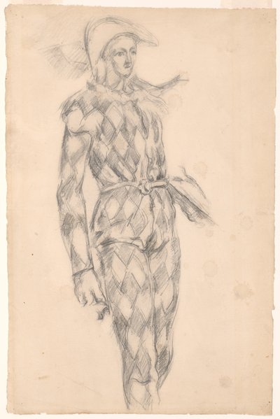 Estudio de un Arlequín de Paul Cézanne