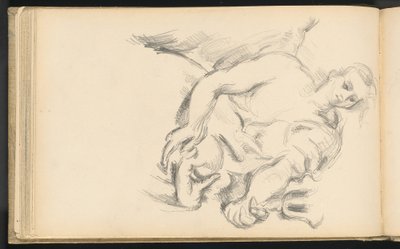 Estudio de un ángel en "El profeta Elías" de Rubens de Paul Cézanne