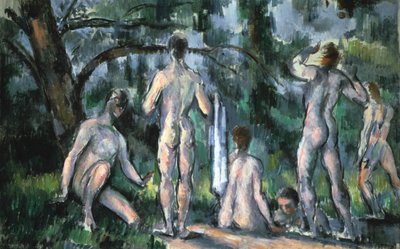 Estudio de bañistas, 1890 de Paul Cézanne