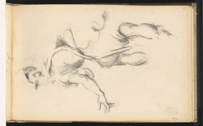 Estudio de la figura alegórica Francia en "El intercambio de las dos princesas" de Rubens de Paul Cézanne