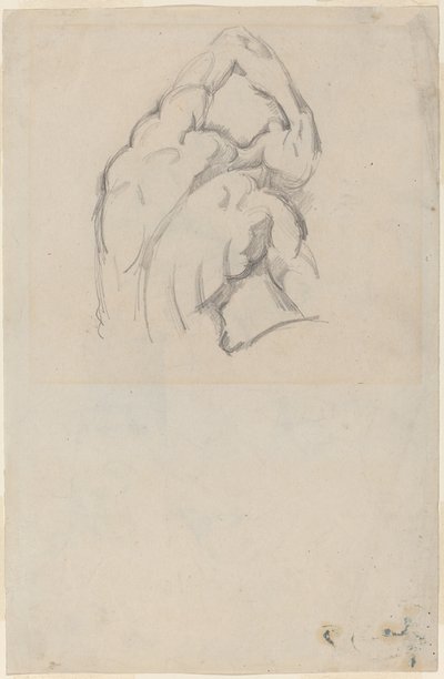 Estudio del "Ecorché" (recto) de Paul Cézanne