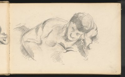 El hijo del artista apoyado en su codo de Paul Cézanne