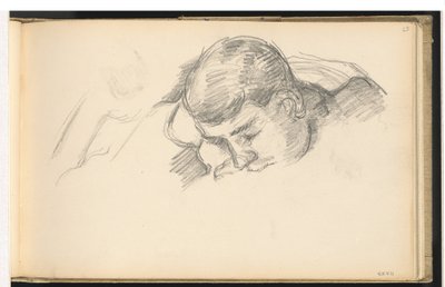 El hijo del artista leyendo, c. 1887 de Paul Cézanne
