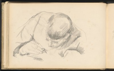 El Hijo del Artista Escribiendo de Paul Cézanne