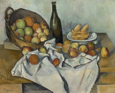 La Cesta de Manzanas, c.1893 de Paul Cézanne