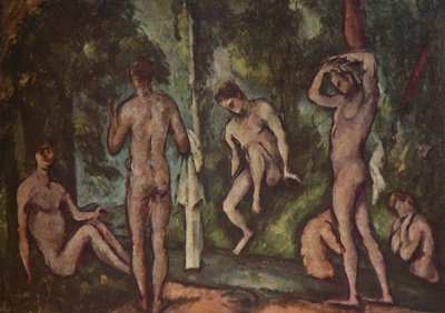 Los bañistas, 1894, 1937 de Paul Cézanne