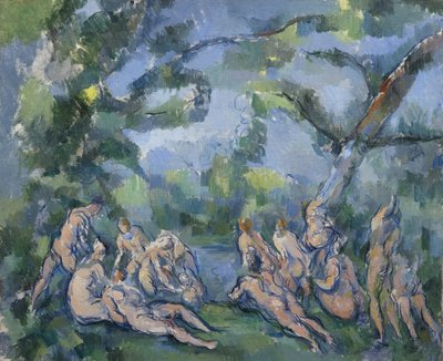 Los bañistas, 1899-1904 de Paul Cézanne