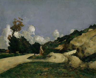 El camino rural, c.1871 de Paul Cézanne
