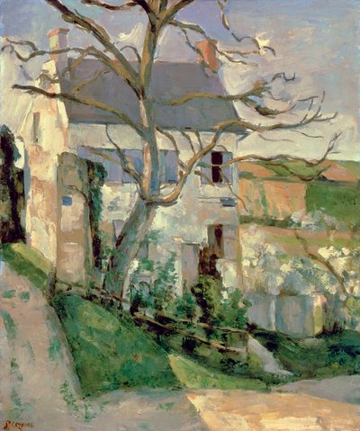 La casa y el árbol, c.1873-74 de Paul Cézanne