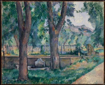 La piscina en Jas de Bouffan de Paul Cézanne