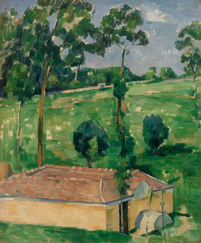 La casa de la primavera (La pipa de agua) de Paul Cézanne